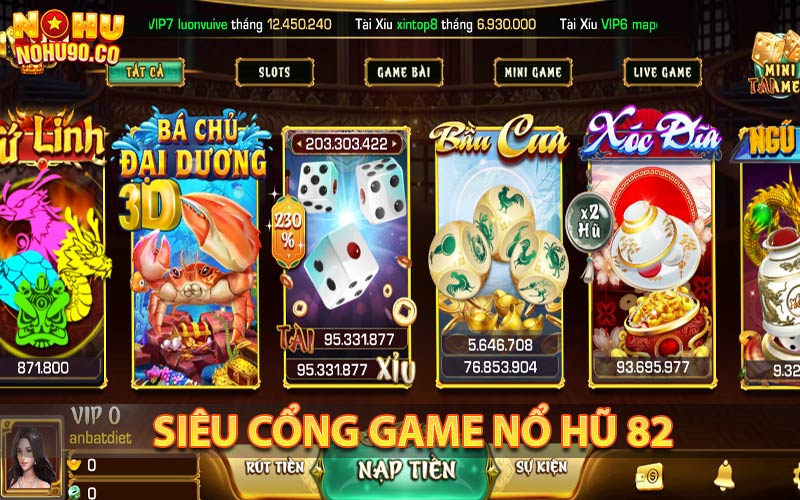 Cổng game nohu82 đa dạng các trò chơi